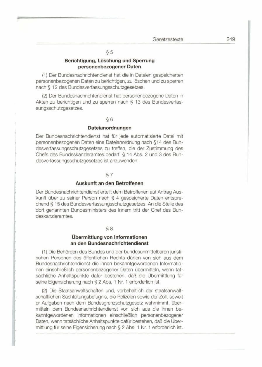 Seite 250 des Verfassungsschutzbericht 1998 Bund