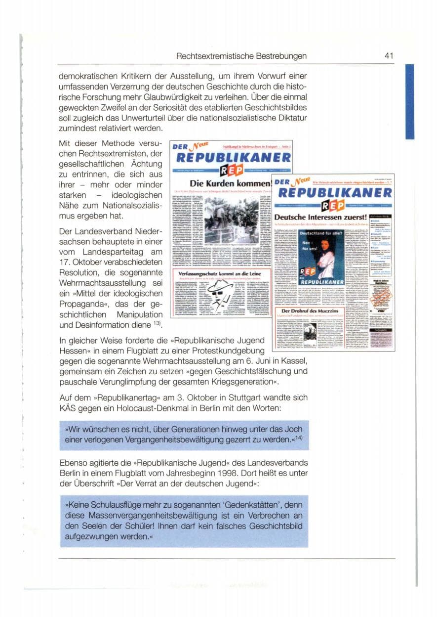 Seite 42 des Verfassungsschutzbericht 1998 Bund