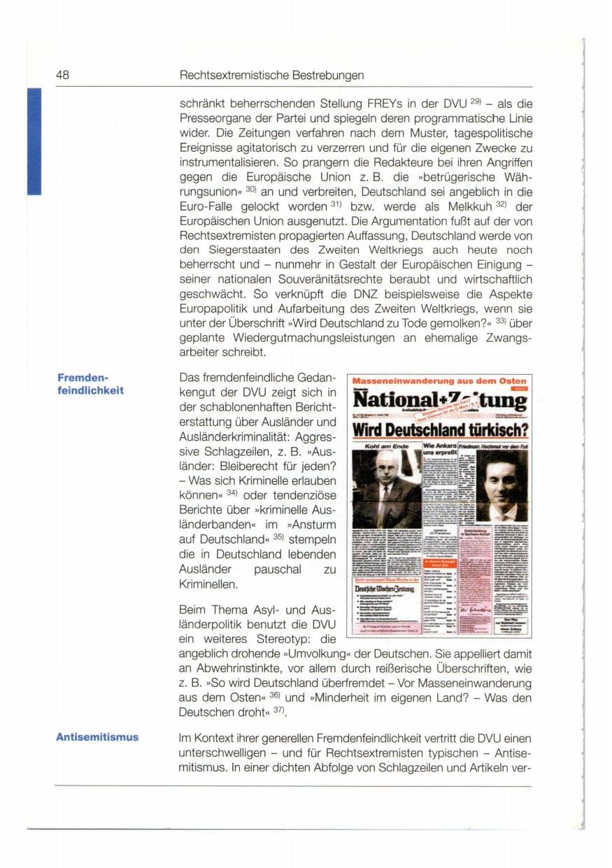 Seite 49 des Verfassungsschutzbericht 1998 Bund