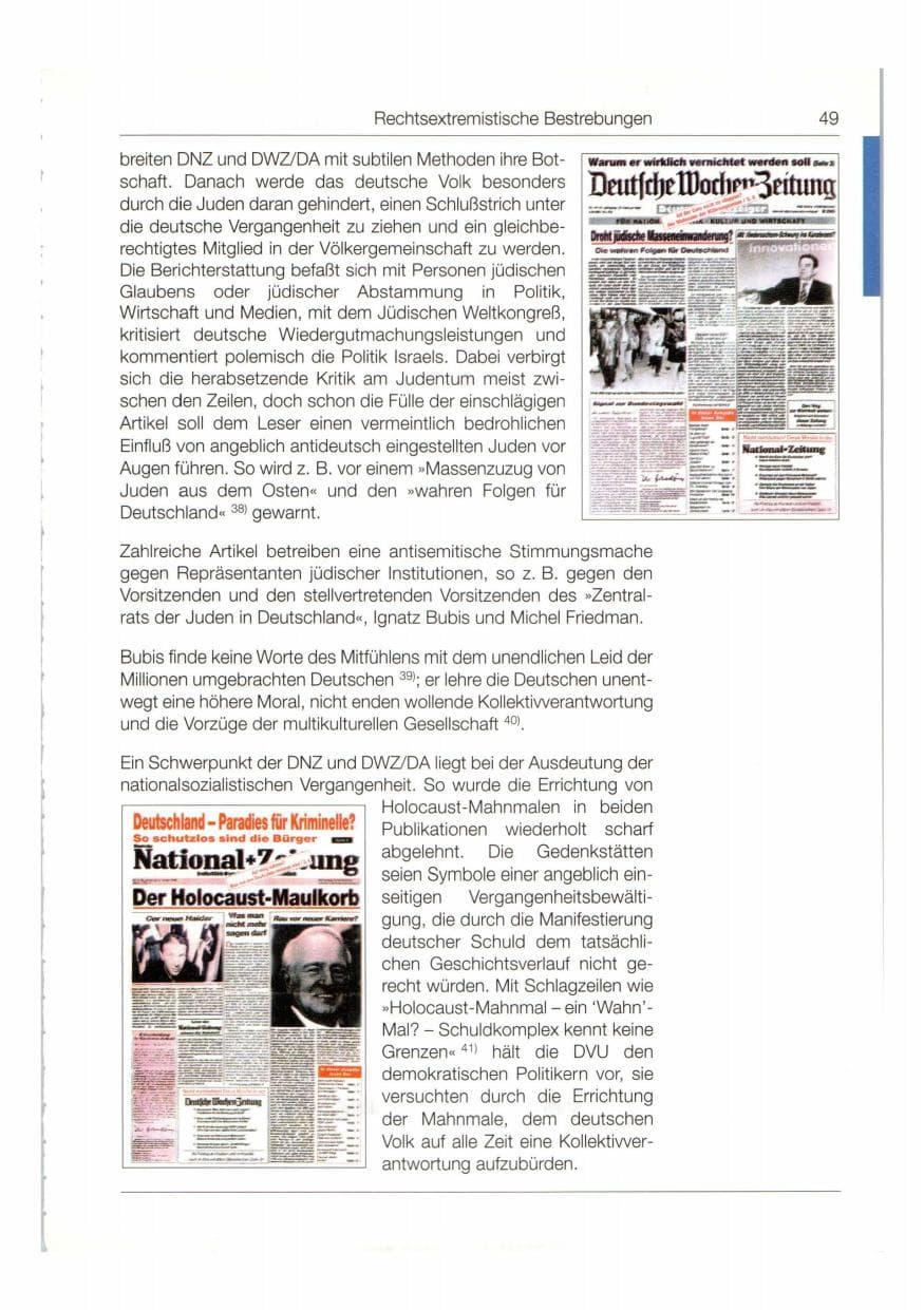 Seite 50 des Verfassungsschutzbericht 1998 Bund
