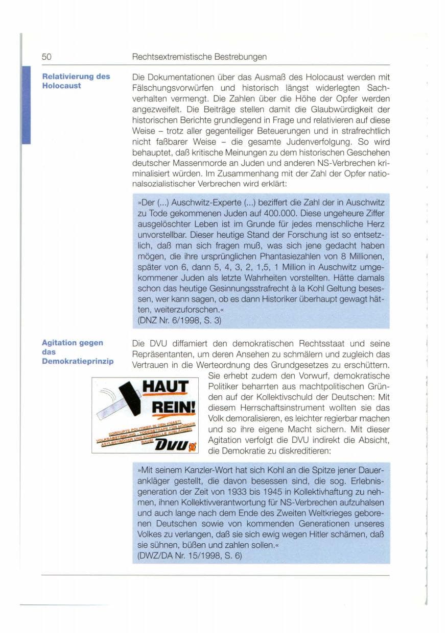 Seite 51 des Verfassungsschutzbericht 1998 Bund