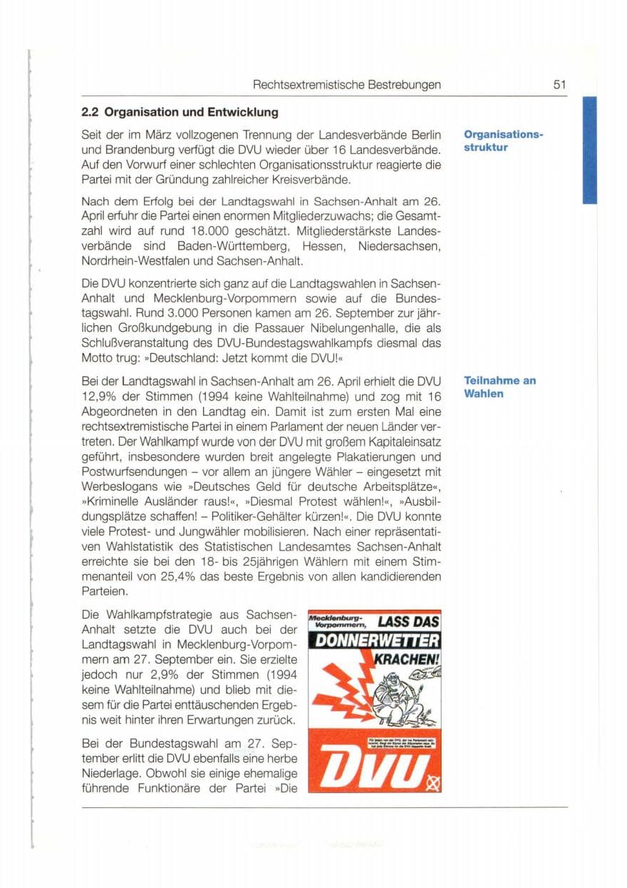Seite 52 des Verfassungsschutzbericht 1998 Bund