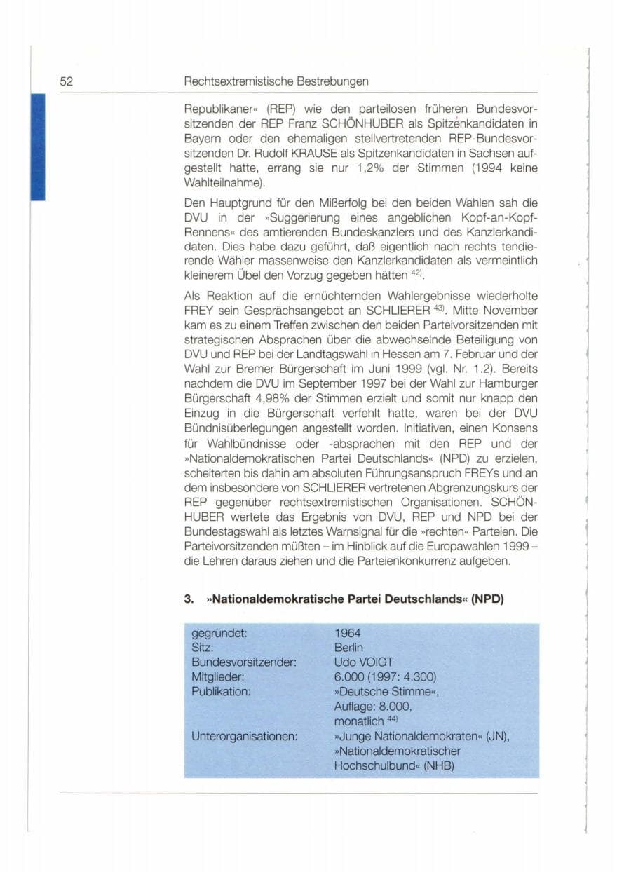 Seite 53 des Verfassungsschutzbericht 1998 Bund