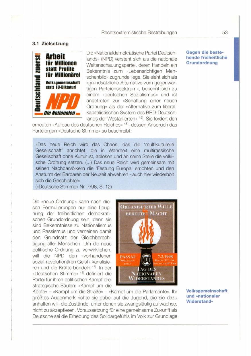Seite 54 des Verfassungsschutzbericht 1998 Bund