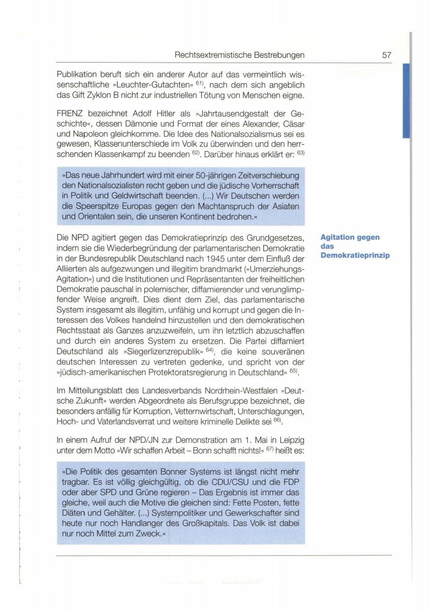 Seite 58 des Verfassungsschutzbericht 1998 Bund
