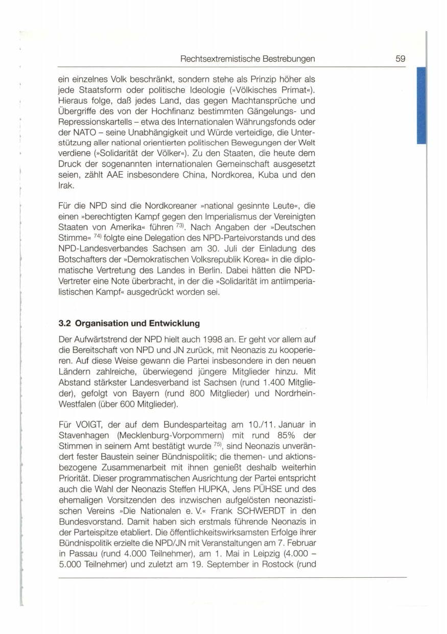 Seite 60 des Verfassungsschutzbericht 1998 Bund
