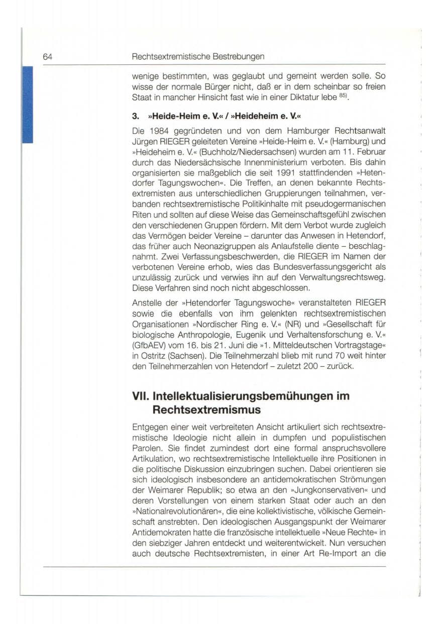 Seite 65 des Verfassungsschutzbericht 1998 Bund
