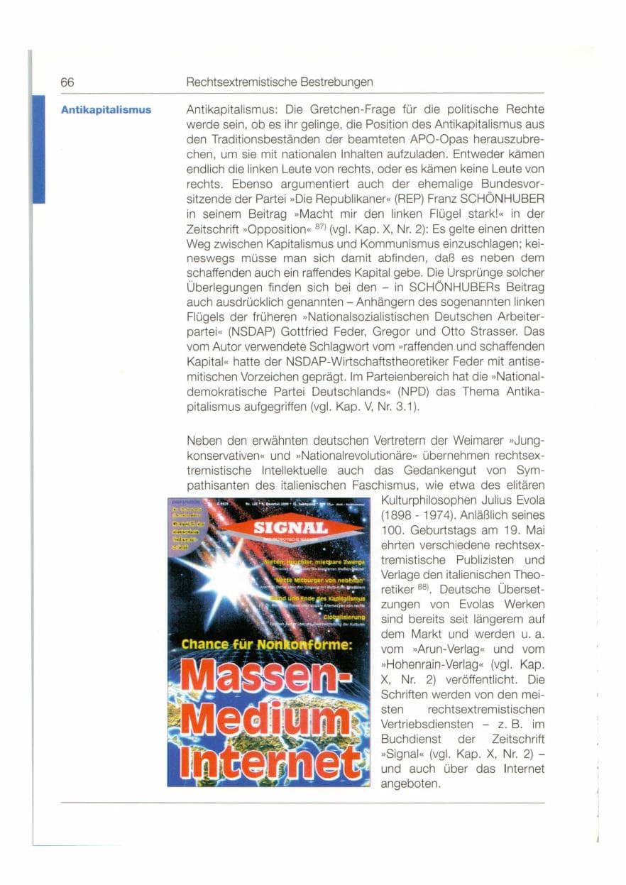 Seite 67 des Verfassungsschutzbericht 1998 Bund