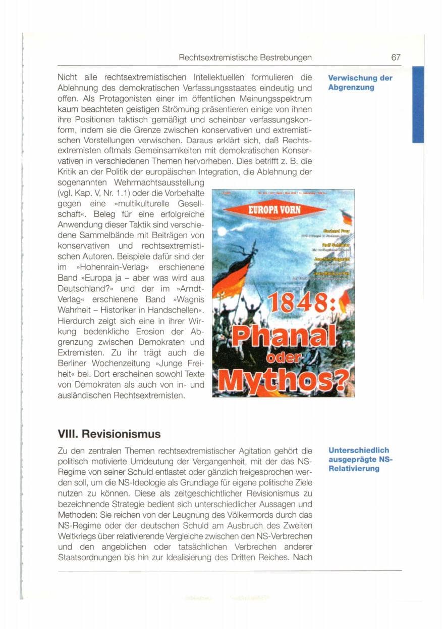 Seite 68 des Verfassungsschutzbericht 1998 Bund