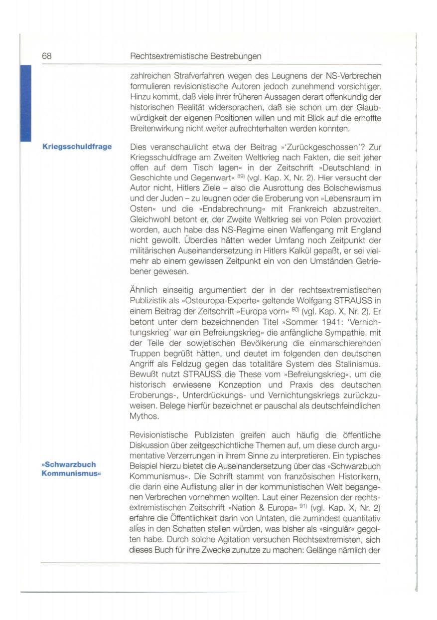 Seite 69 des Verfassungsschutzbericht 1998 Bund