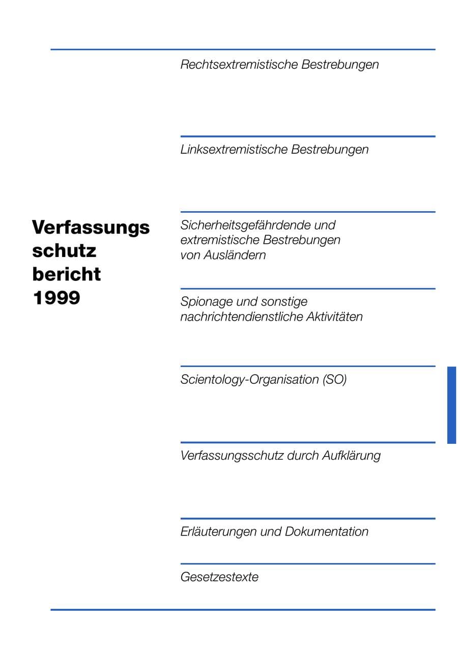 Seite 211 des Verfassungsschutzbericht 1999 Bund
