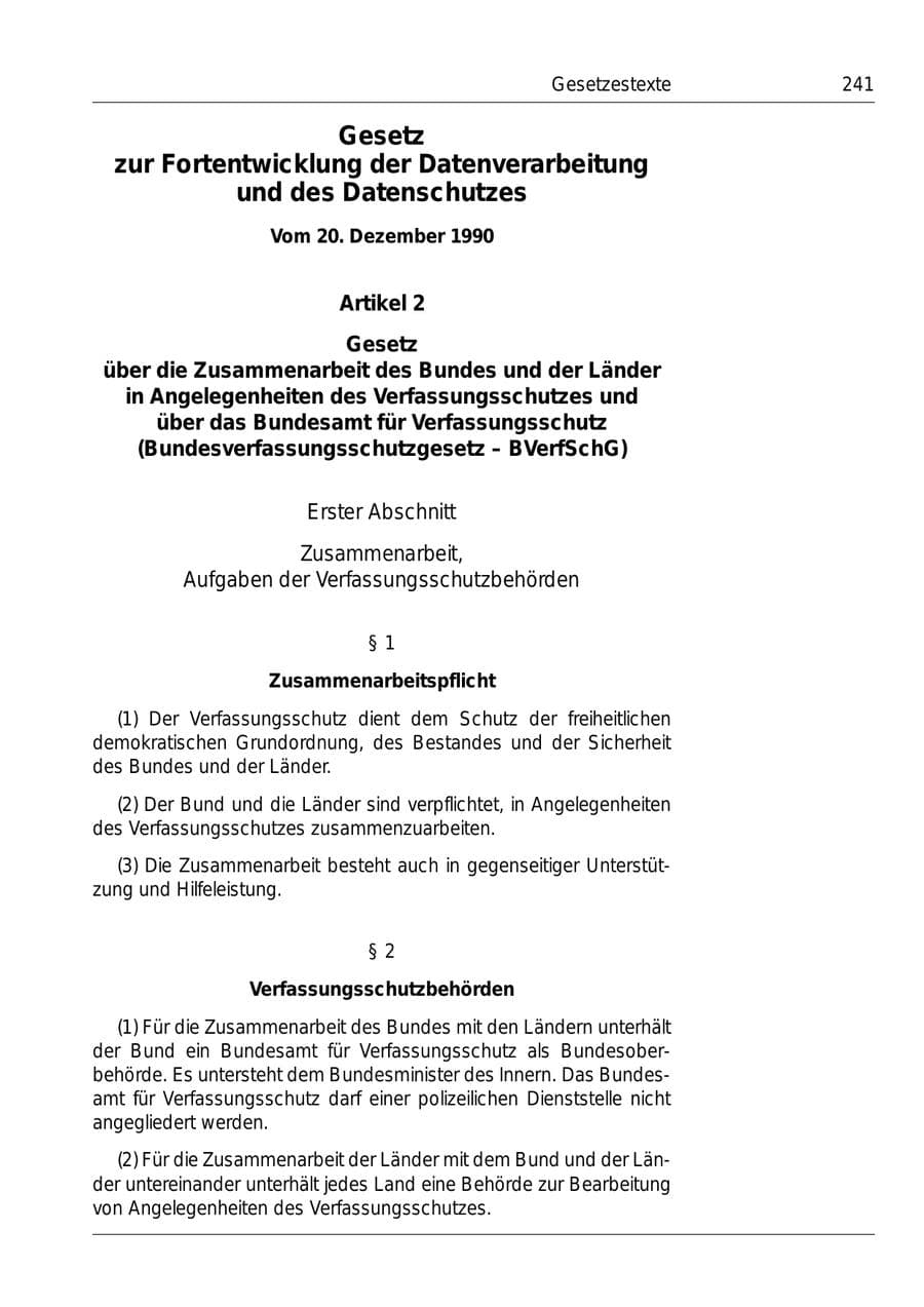 Seite 243 des Verfassungsschutzbericht 1999 Bund