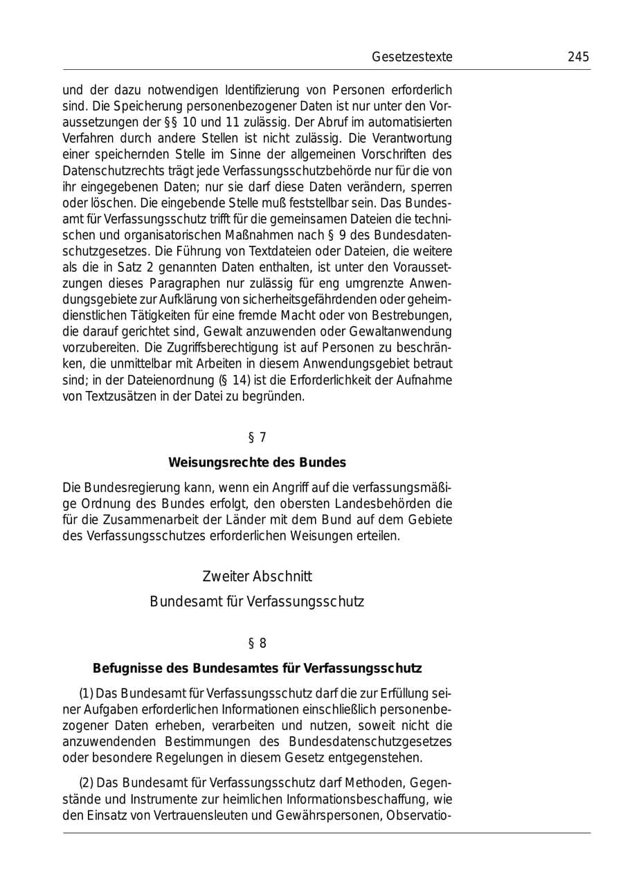 Seite 247 des Verfassungsschutzbericht 1999 Bund