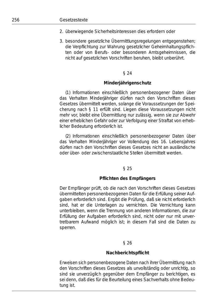 Seite 258 des Verfassungsschutzbericht 1999 Bund