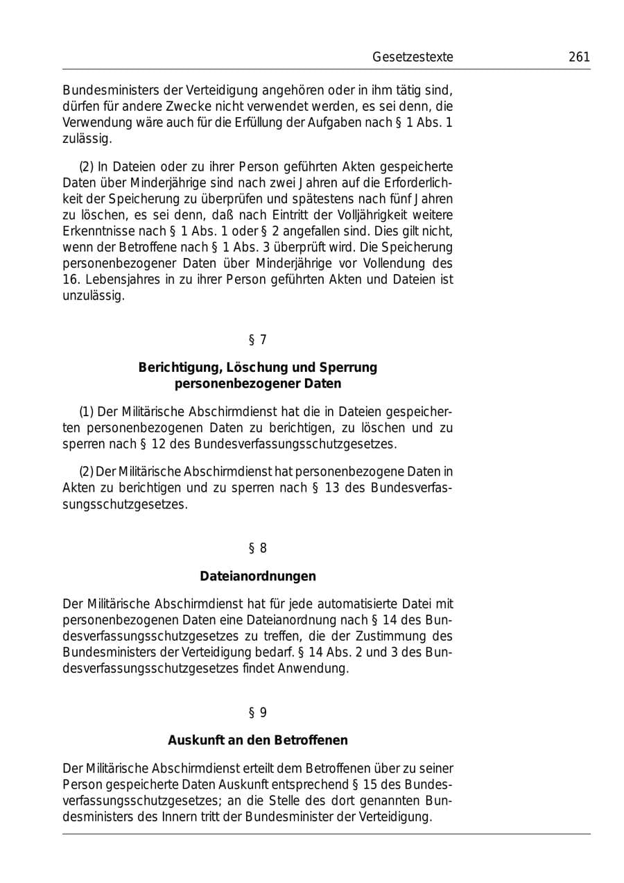 Seite 263 des Verfassungsschutzbericht 1999 Bund
