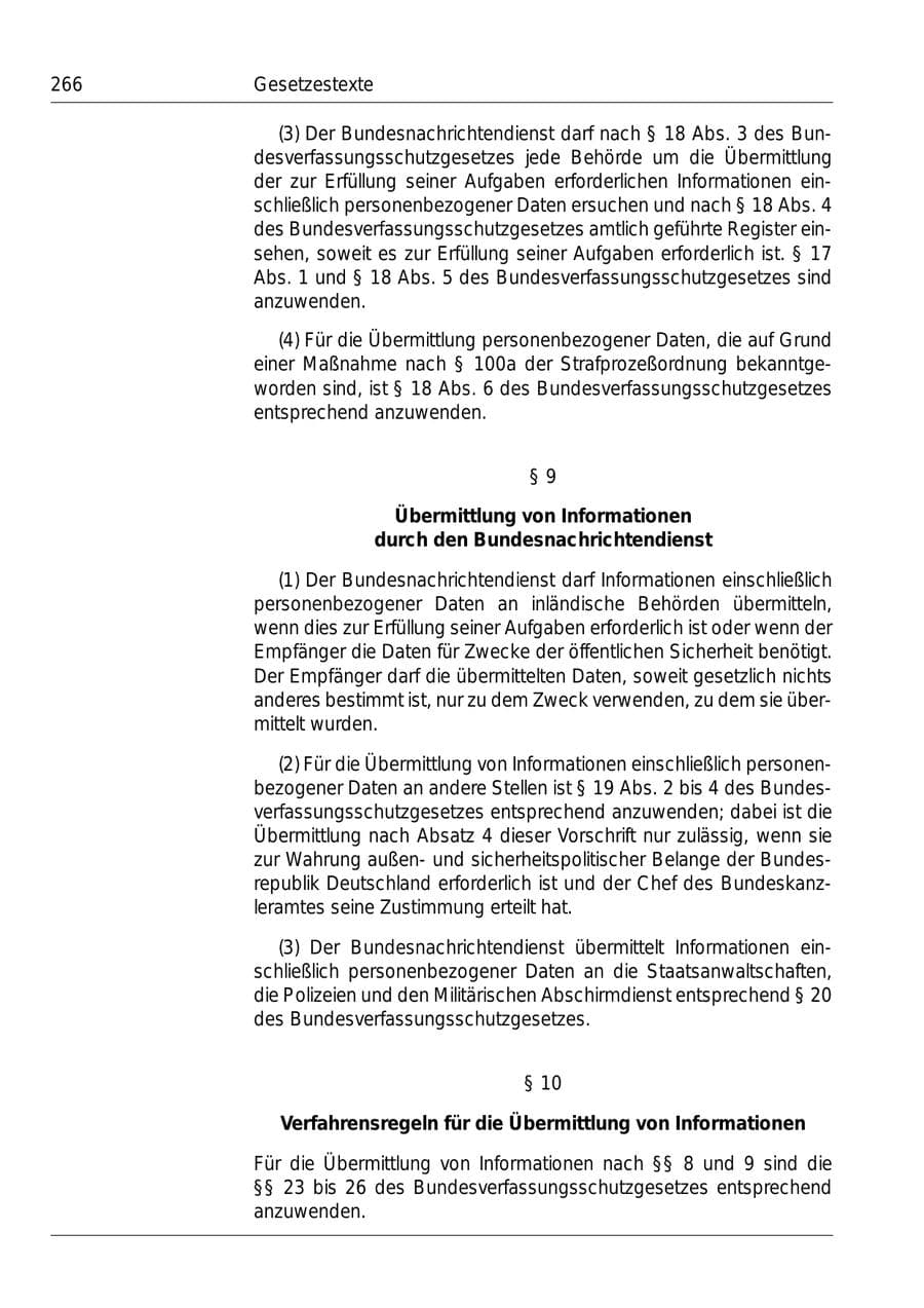Seite 268 des Verfassungsschutzbericht 1999 Bund