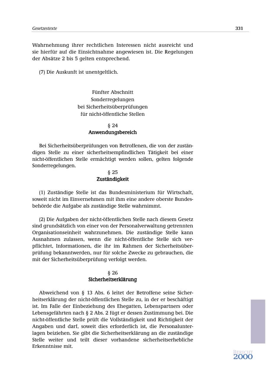 Seite 332 des Verfassungsschutzbericht 2000 Bund