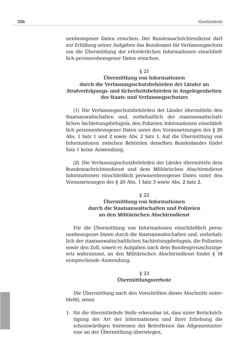 Seite 327 des Verfassungsschutzbericht 2001 Bund