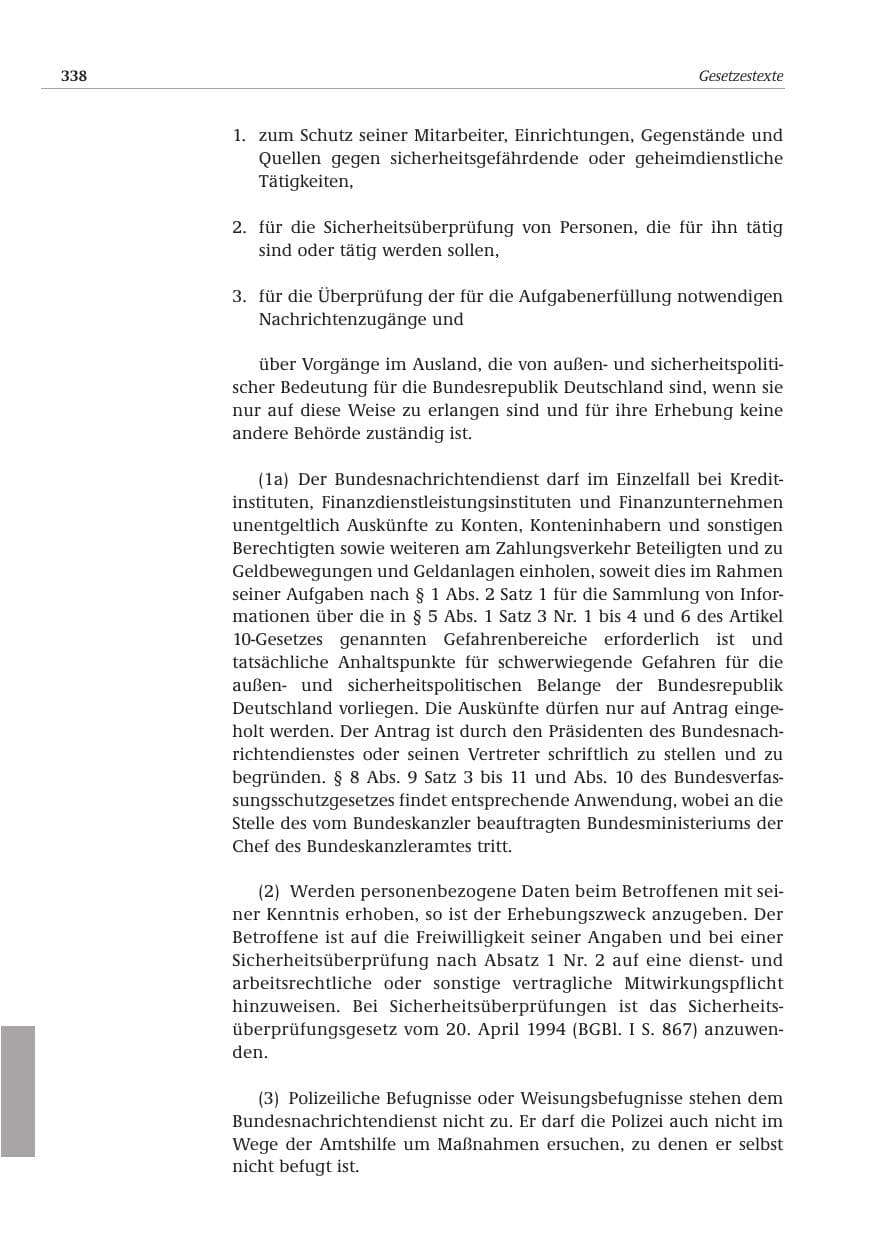 Seite 339 des Verfassungsschutzbericht 2001 Bund