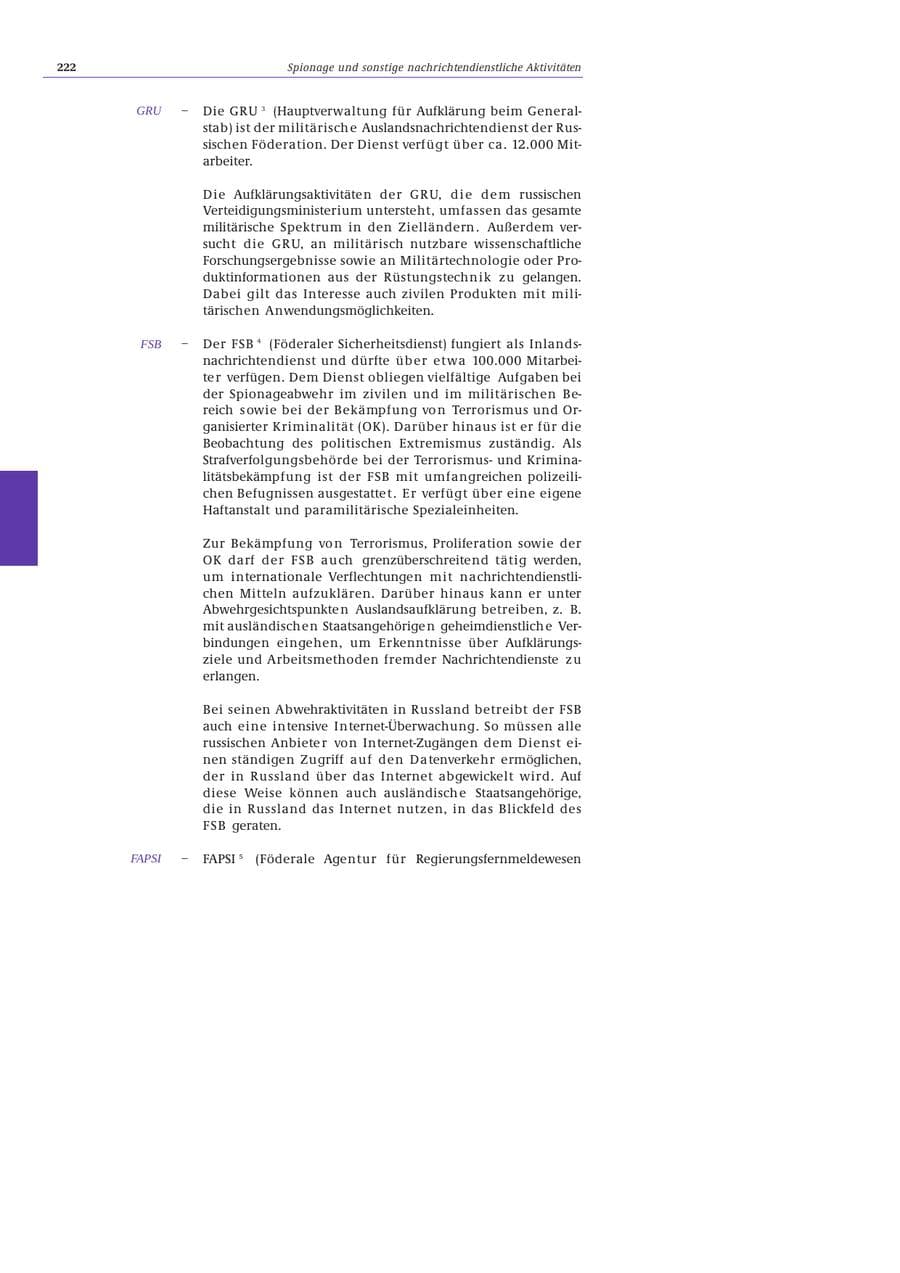 Seite 223 des Verfassungsschutzbericht 2002 Bund