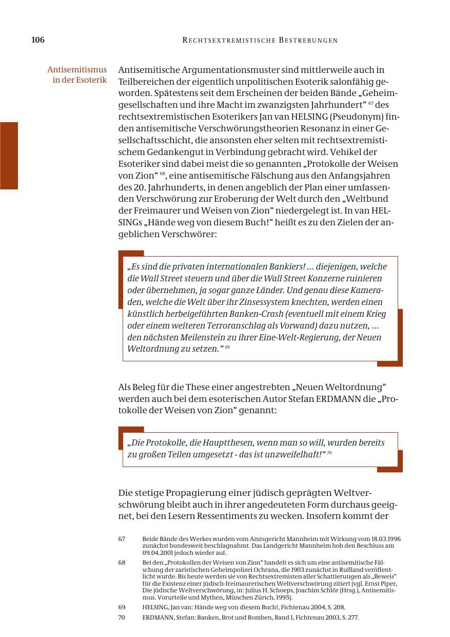 Seite 108 des Verfassungsschutzbericht 2004 Bund