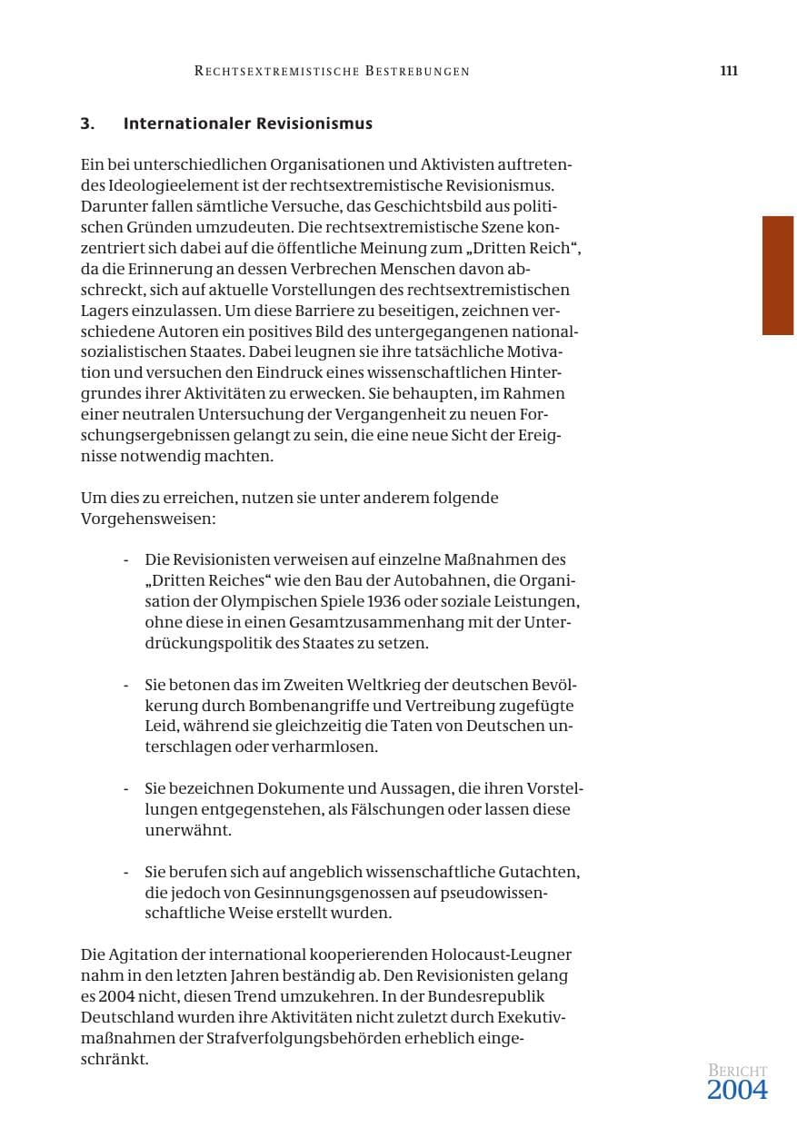 Seite 113 des Verfassungsschutzbericht 2004 Bund
