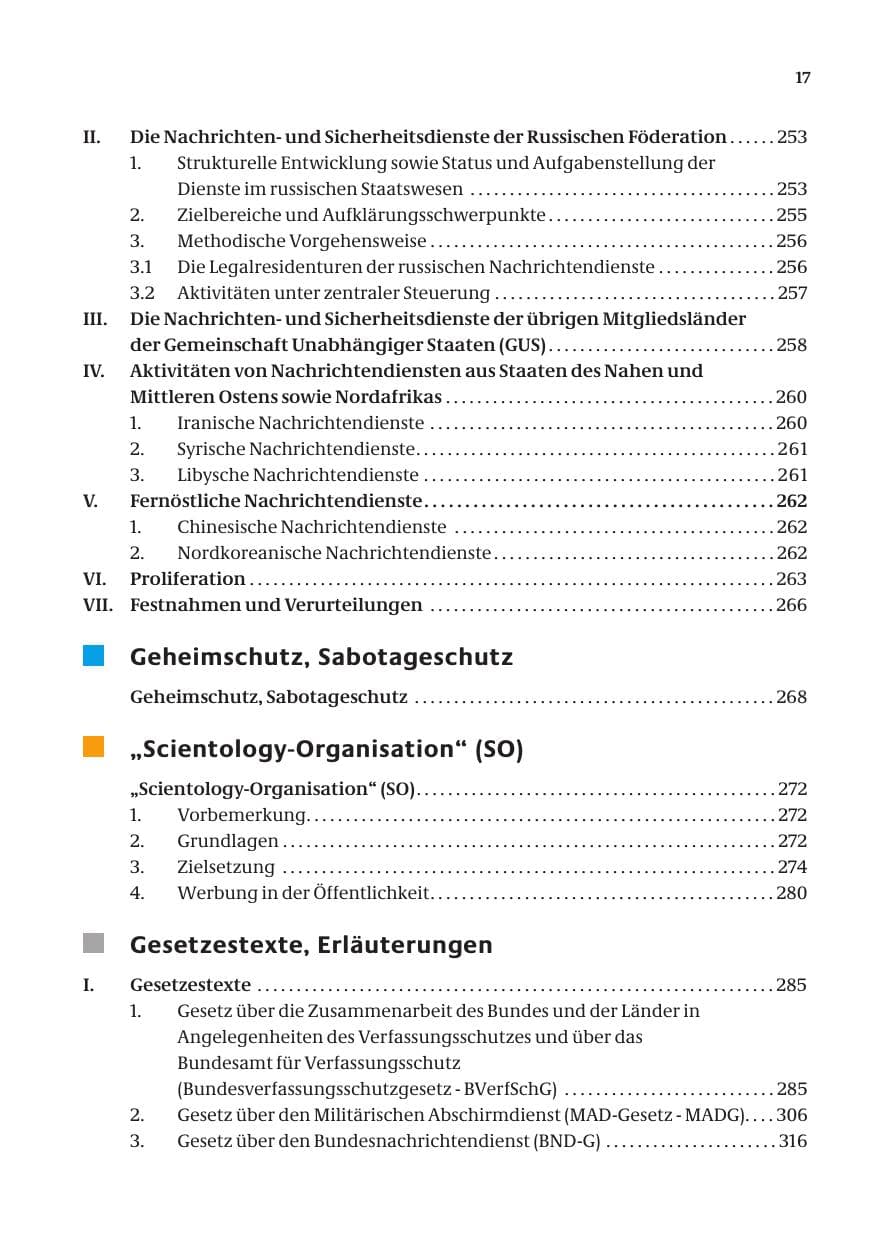 Seite 19 des Verfassungsschutzbericht 2004 Bund