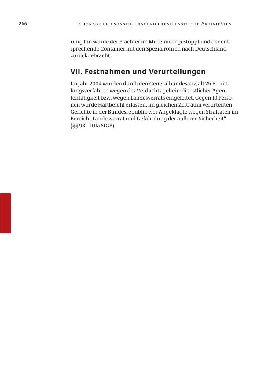 Seite 268 des Verfassungsschutzbericht 2004 Bund