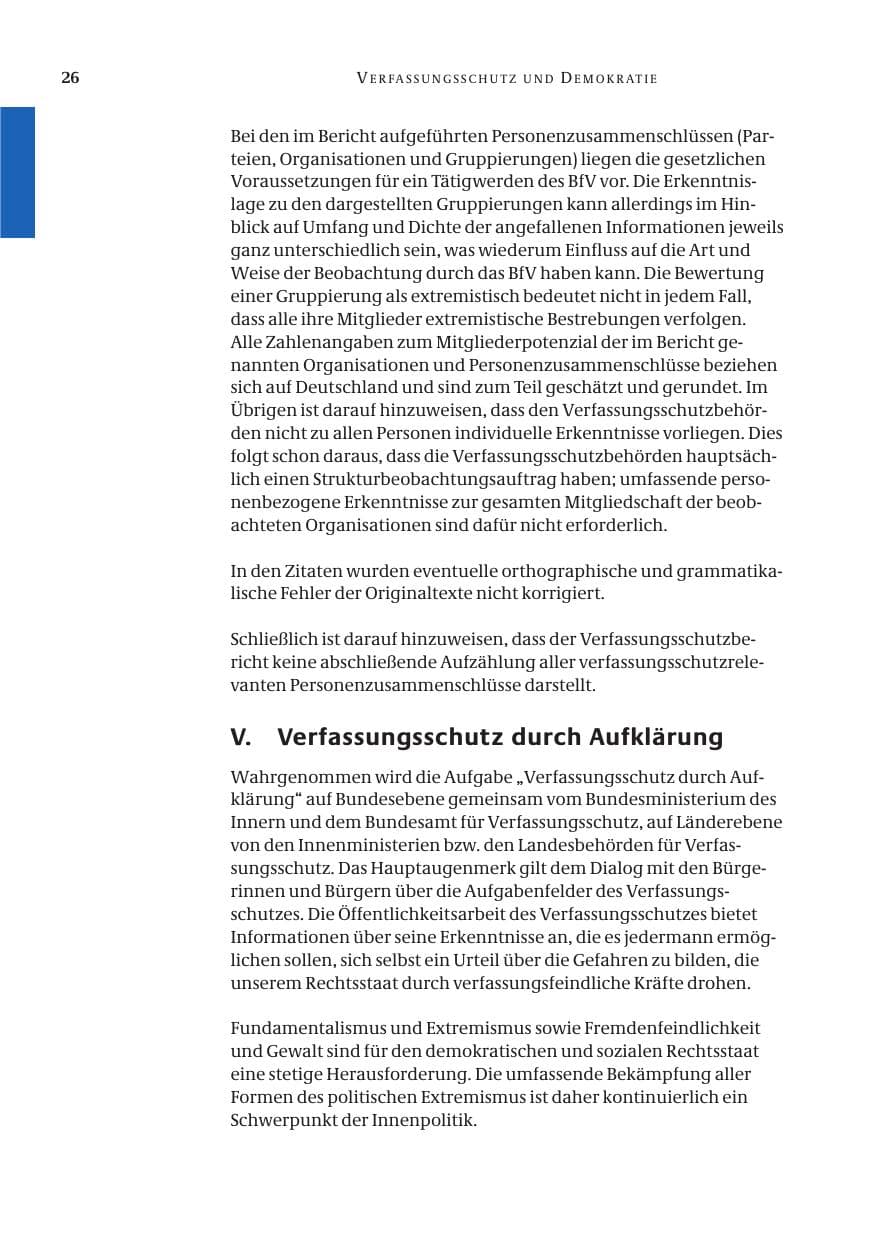 Seite 28 des Verfassungsschutzbericht 2004 Bund