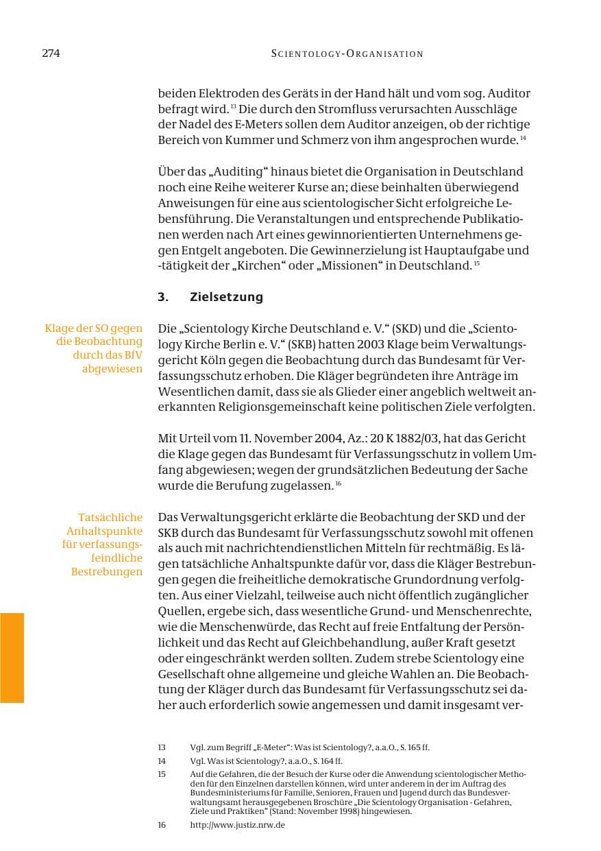 Seite 276 des Verfassungsschutzbericht 2004 Bund