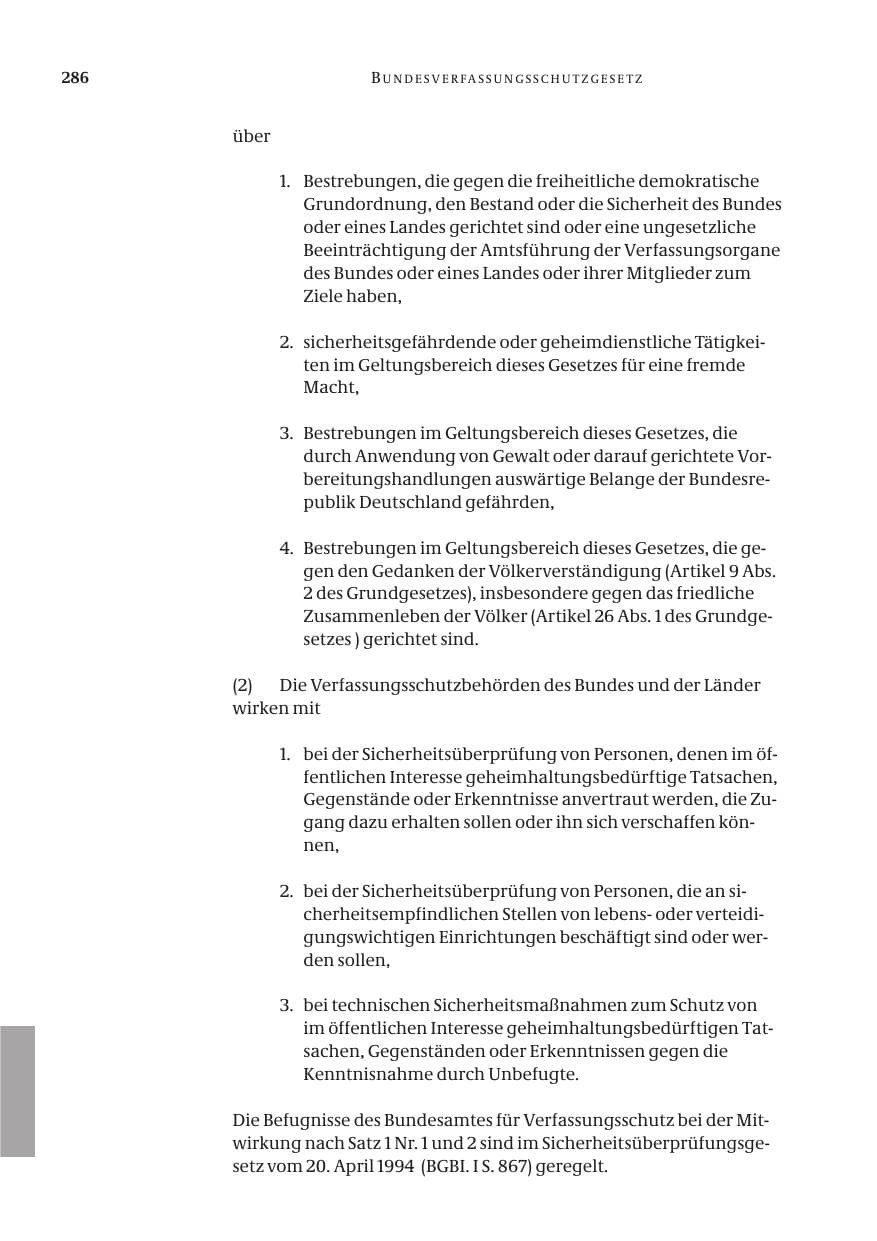 Seite 288 des Verfassungsschutzbericht 2004 Bund