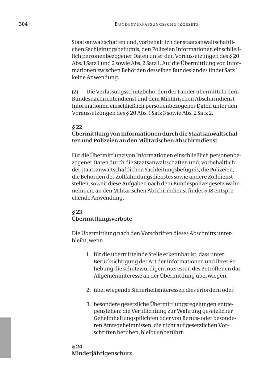 Seite 306 des Verfassungsschutzbericht 2004 Bund