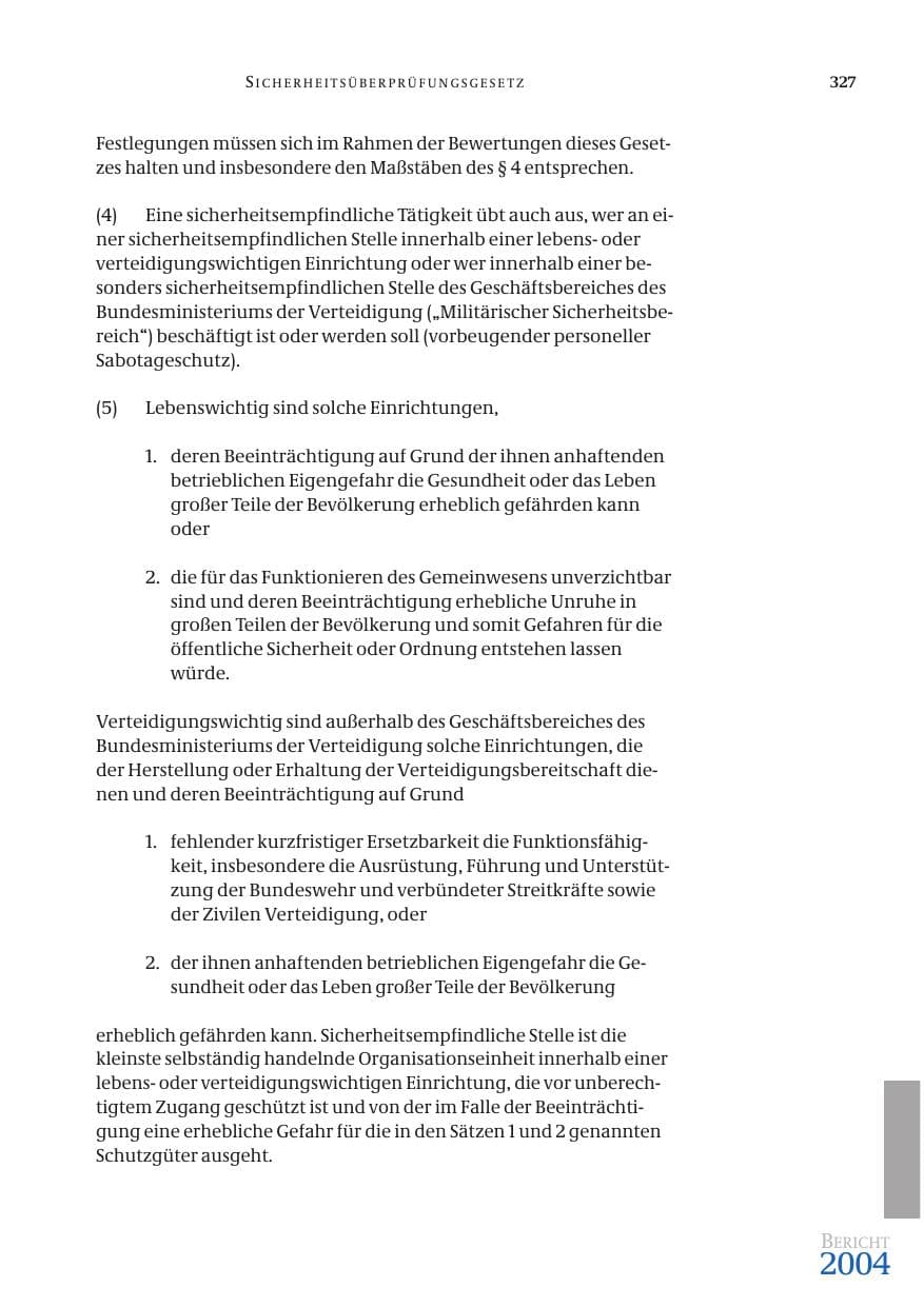 Seite 329 des Verfassungsschutzbericht 2004 Bund