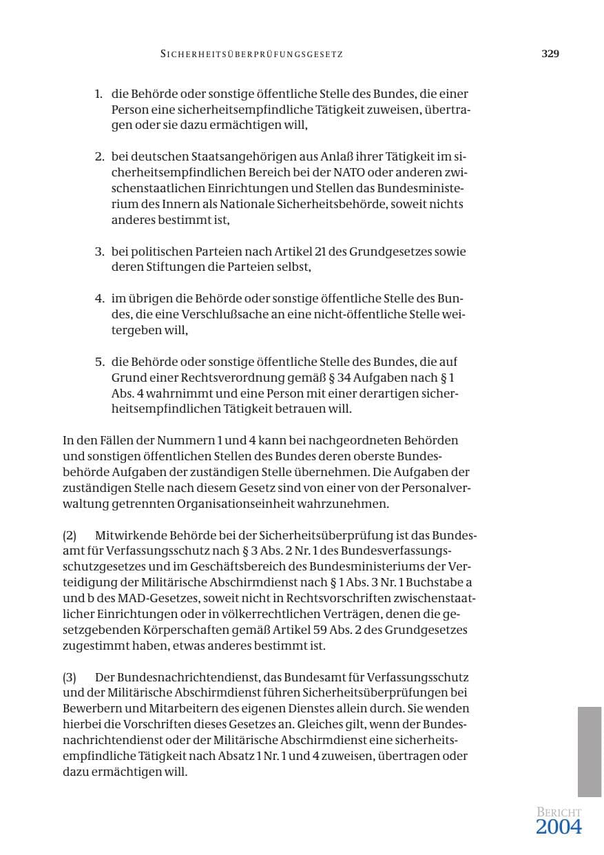 Seite 331 des Verfassungsschutzbericht 2004 Bund