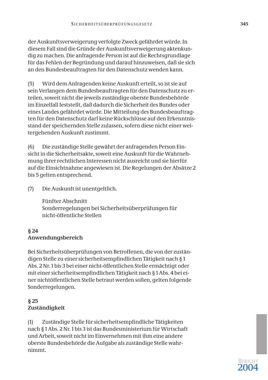 Seite 347 des Verfassungsschutzbericht 2004 Bund
