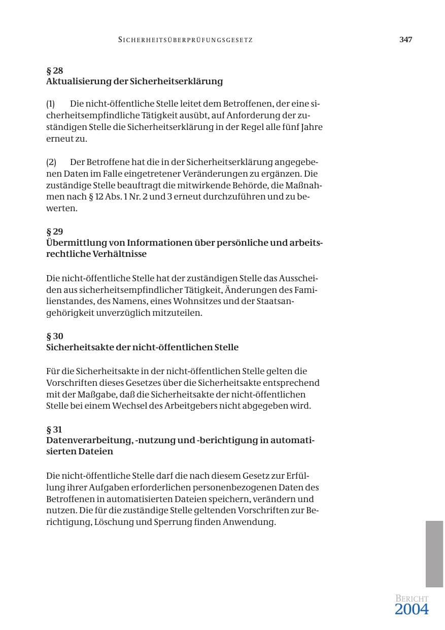 Seite 349 des Verfassungsschutzbericht 2004 Bund