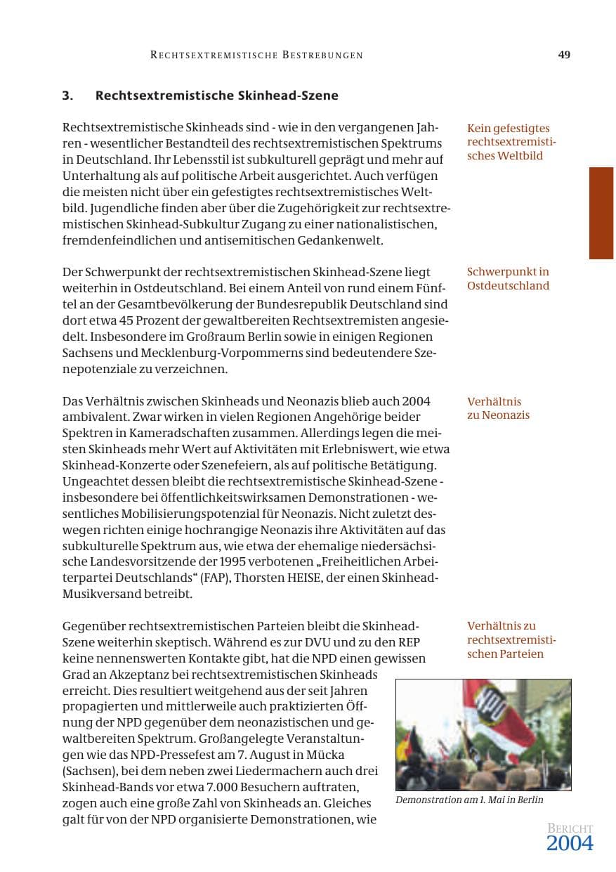 Seite 51 des Verfassungsschutzbericht 2004 Bund
