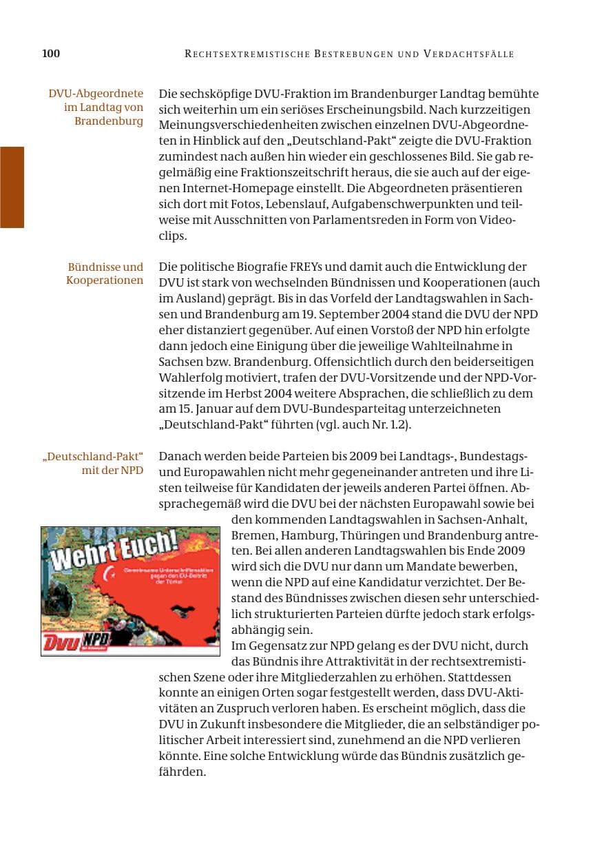 Seite 101 des Verfassungsschutzbericht 2005 Bund