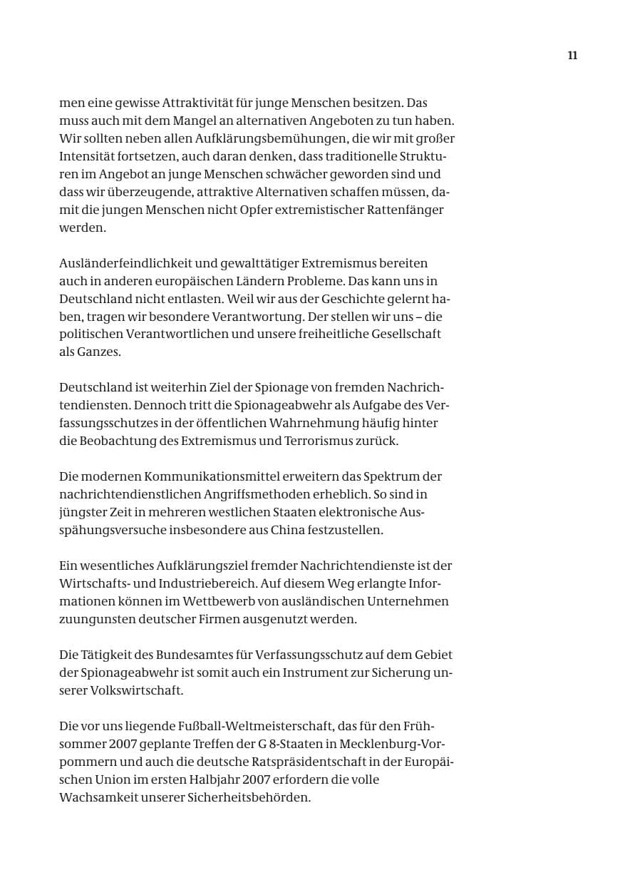 Seite 12 des Verfassungsschutzbericht 2005 Bund