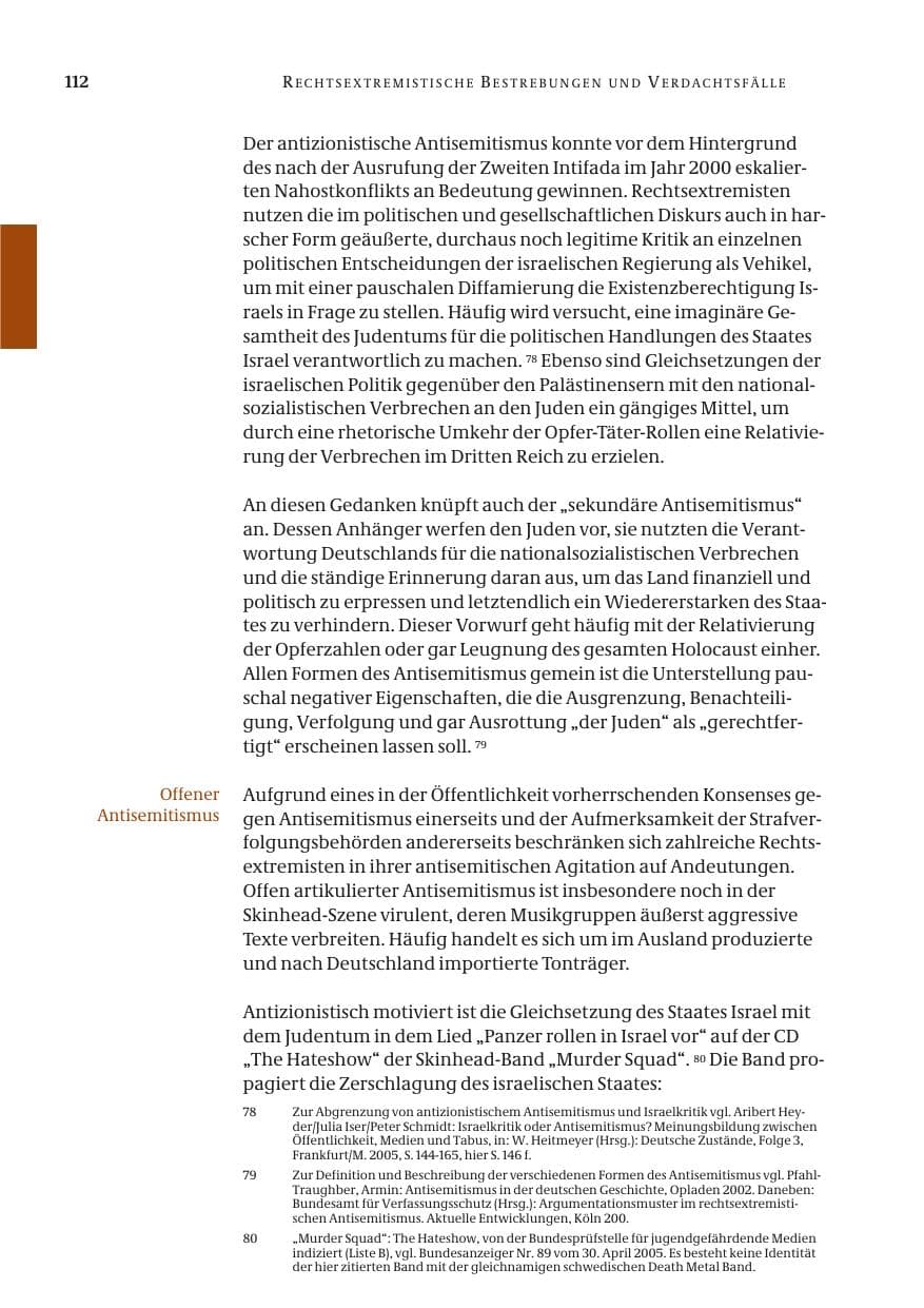 Seite 113 des Verfassungsschutzbericht 2005 Bund