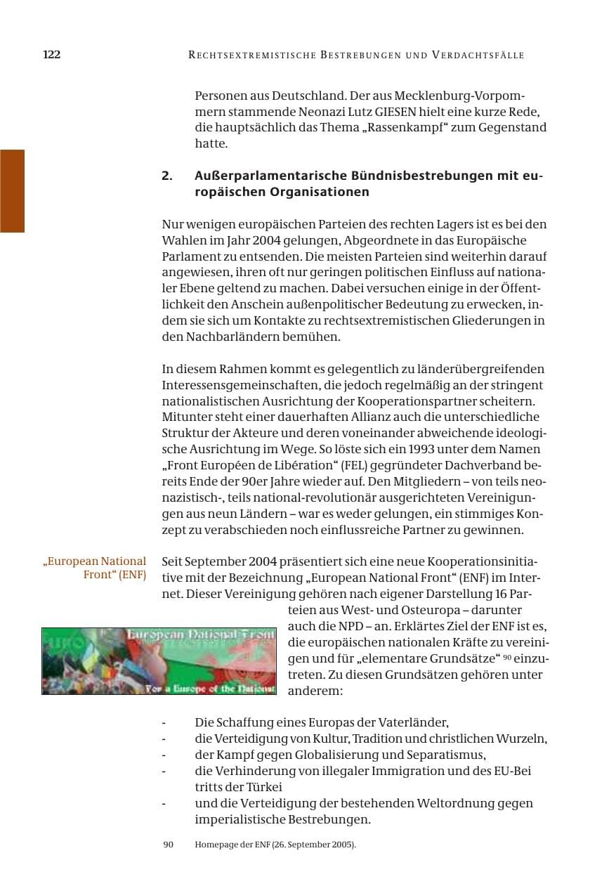 Seite 123 des Verfassungsschutzbericht 2005 Bund