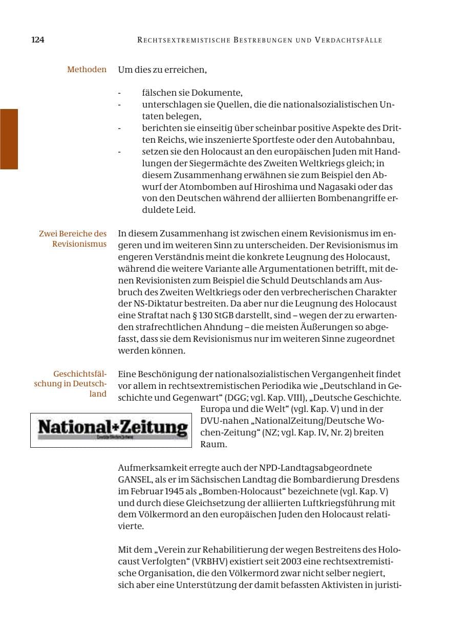 Seite 125 des Verfassungsschutzbericht 2005 Bund