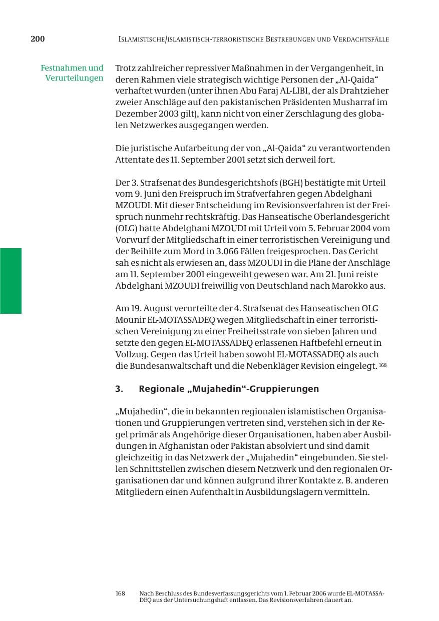 Seite 201 des Verfassungsschutzbericht 2005 Bund