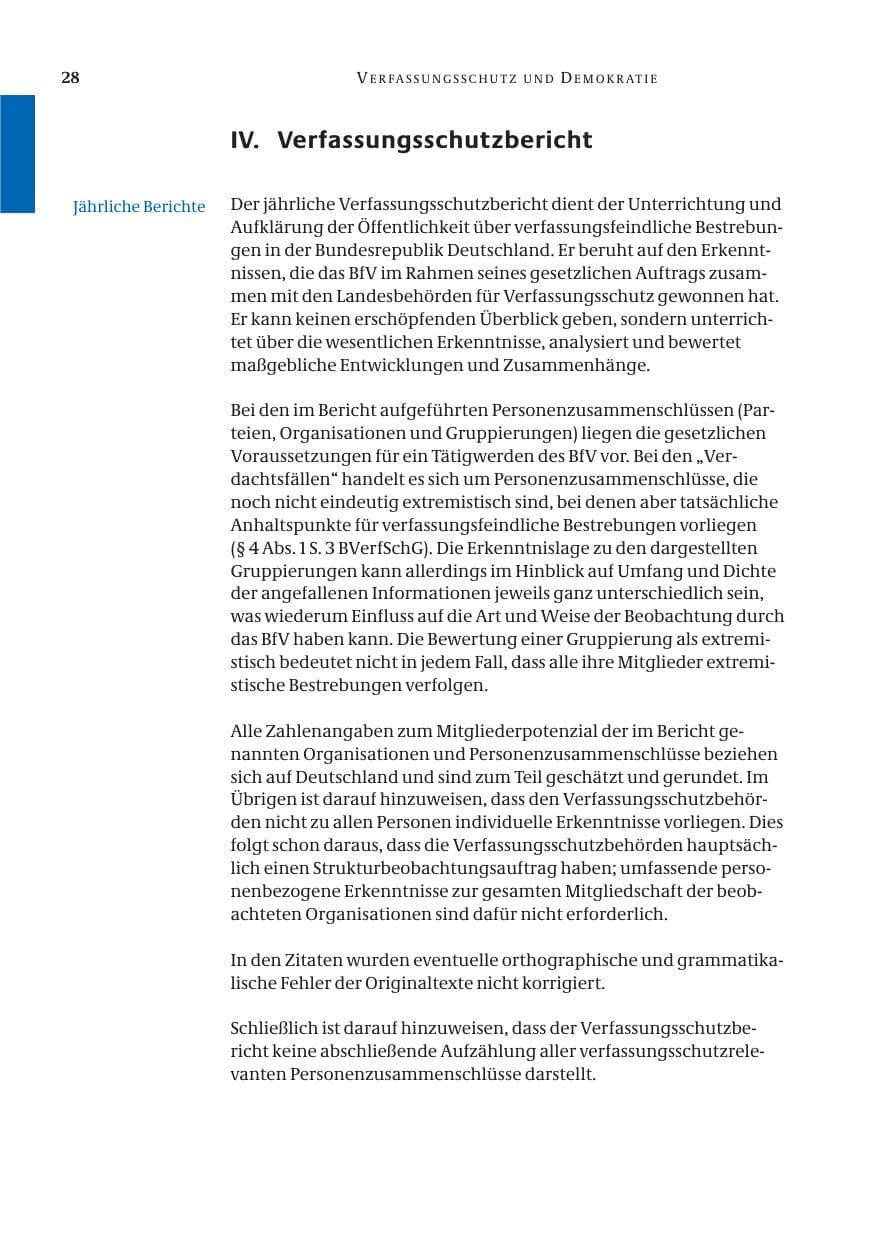 Seite 29 des Verfassungsschutzbericht 2005 Bund