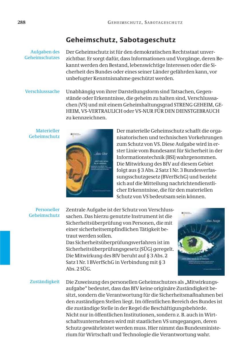 Seite 289 des Verfassungsschutzbericht 2005 Bund