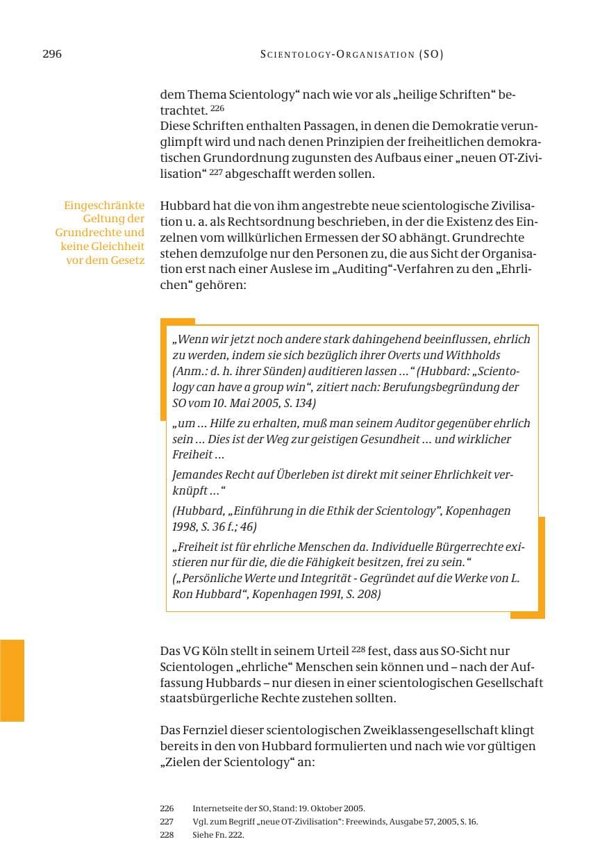Seite 297 des Verfassungsschutzbericht 2005 Bund
