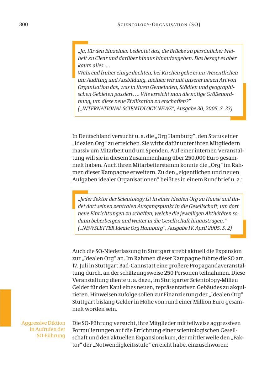Seite 301 des Verfassungsschutzbericht 2005 Bund