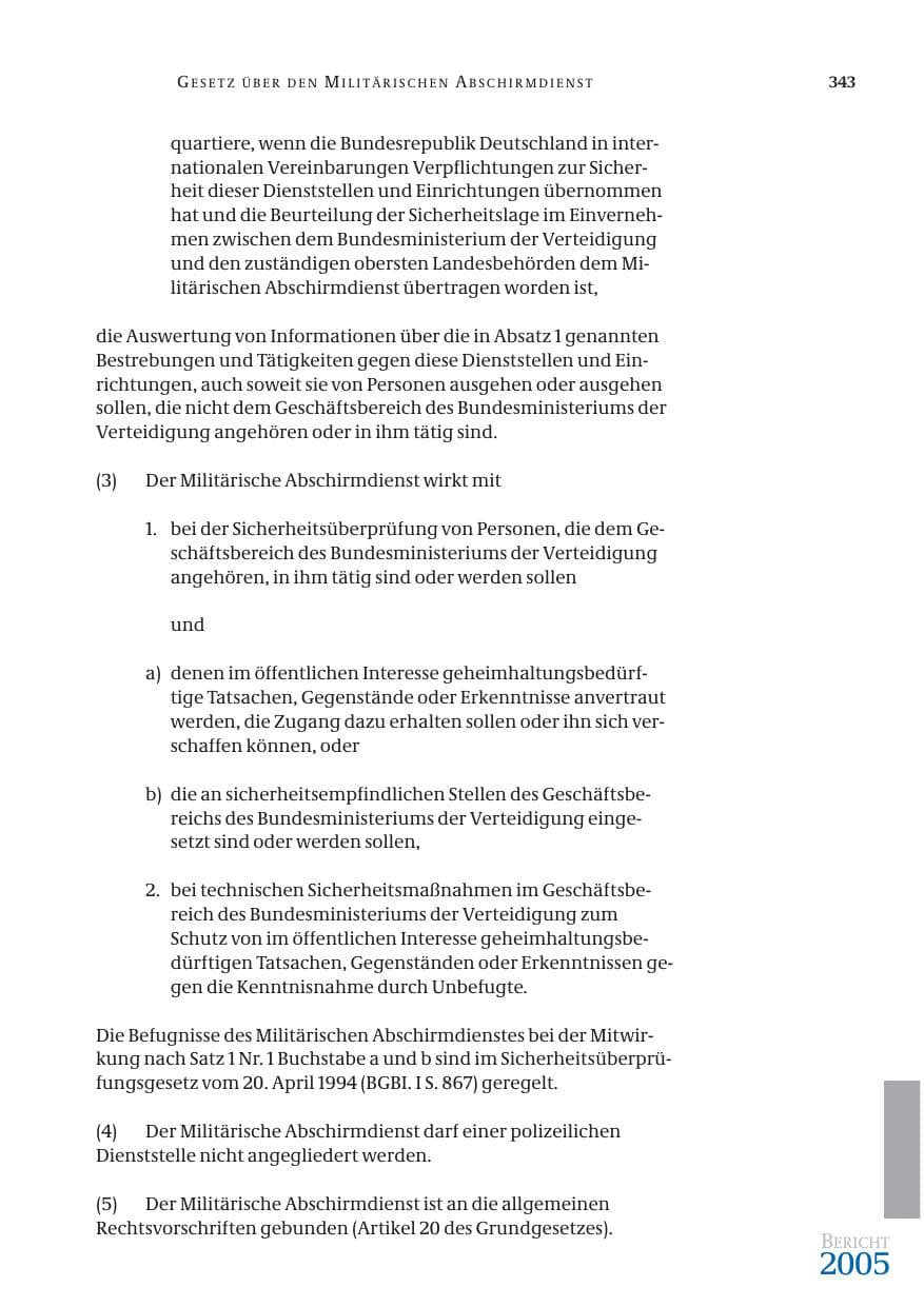 Seite 344 des Verfassungsschutzbericht 2005 Bund