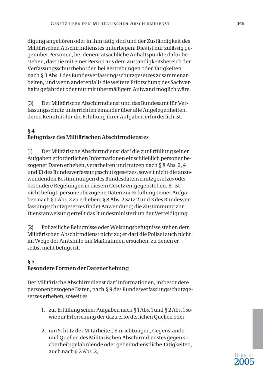 Seite 346 des Verfassungsschutzbericht 2005 Bund