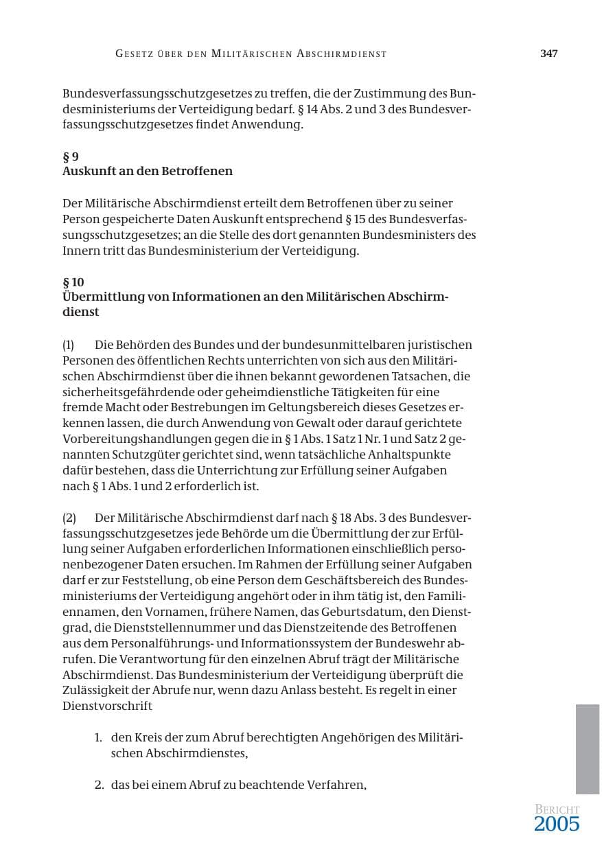 Seite 348 des Verfassungsschutzbericht 2005 Bund